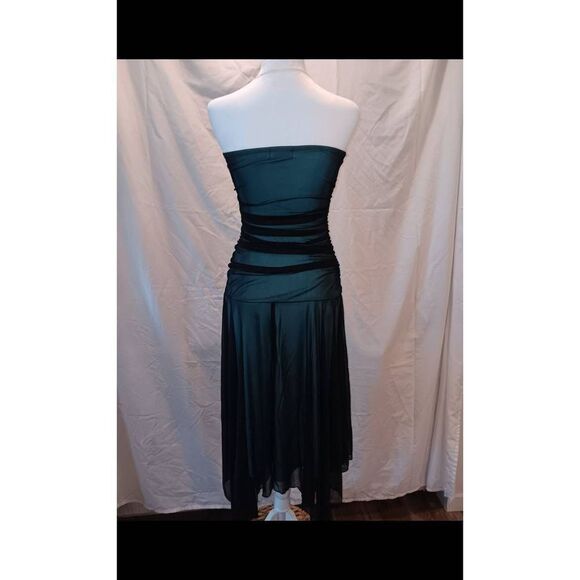 Trixxi Vintage Y2K Asymmetrical Beaded Midi Dress - Picture 3 of 6